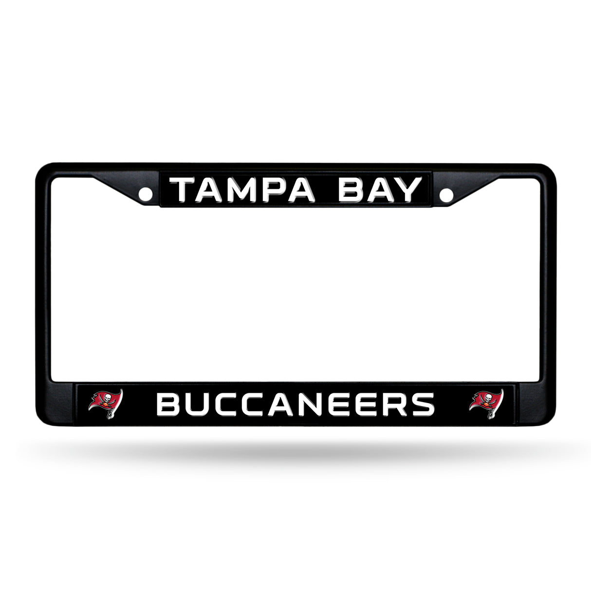 NFL Tampa Bay Buccaneers Black Chrome License Plate Frame Fan Gear NFL Tampa Bay Buccaneers