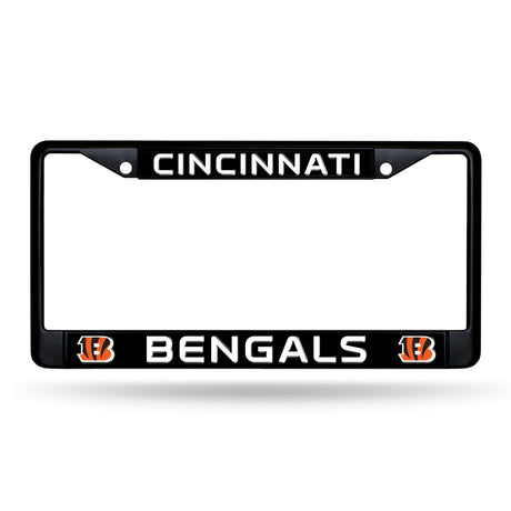 NFL Cincinnati Bengals Black Chrome License Plate Frame Fan Gear NFL Cincinnati Bengals
