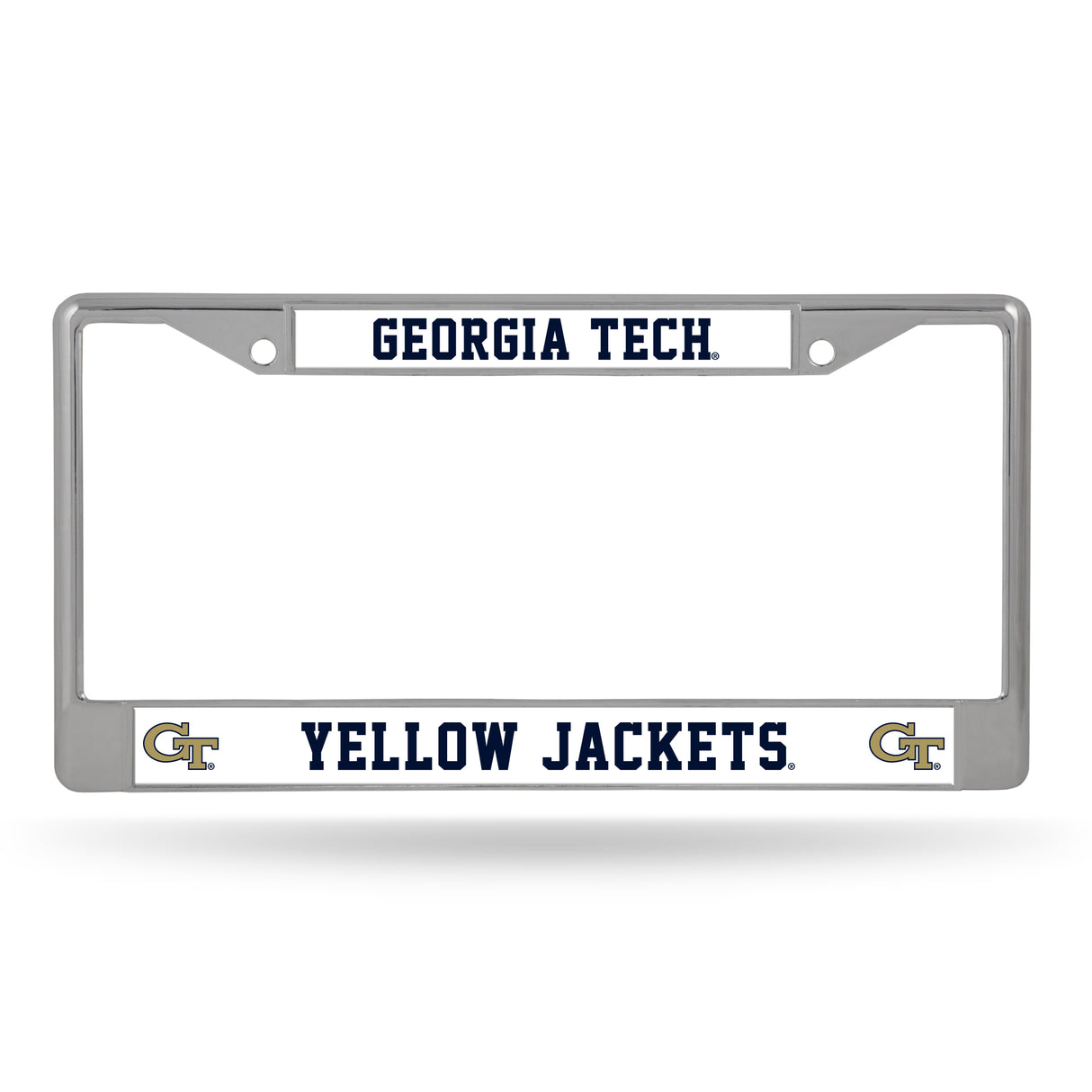 NCAA Georgia Tech Yellow Jackets - GT Chrome License Plate Frame Fan Gear NCAA Georgia Tech Yellow Jackets