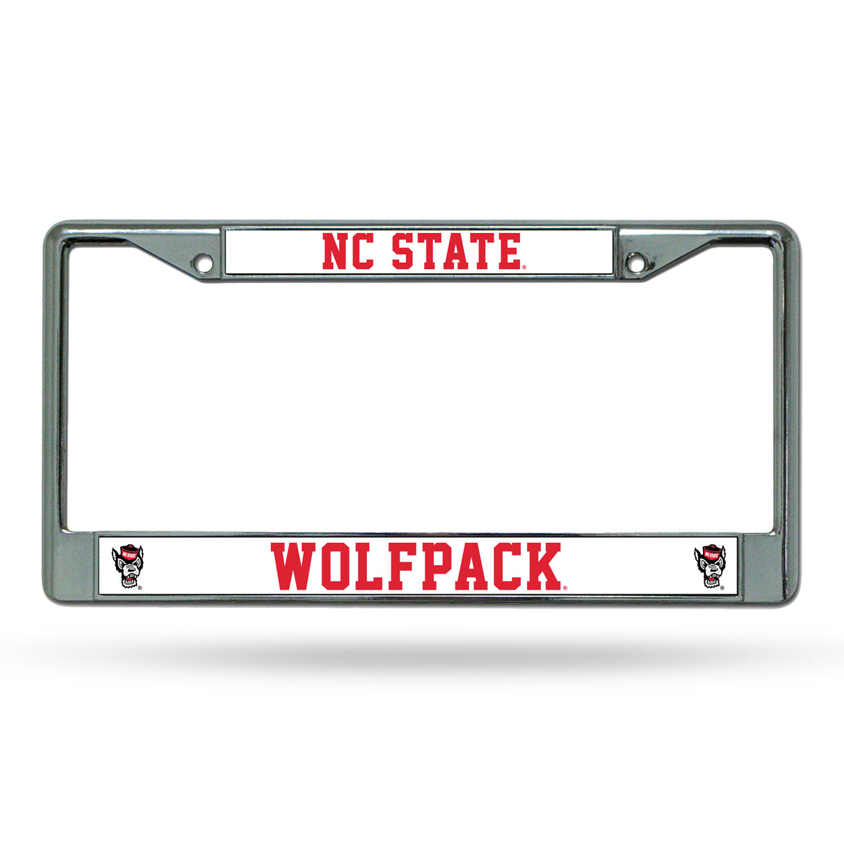 NCAA North Carolina State Wolfpack Chrome License Plate Frame Fan Gear NCAA North Carolina State Wolfpack