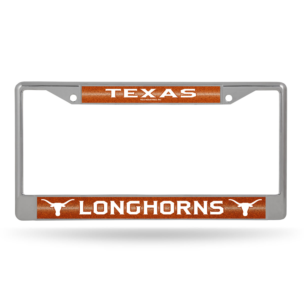 NCAA Texas Longhorns Chrome Glitter License Plate Frame Fan Gear NCAA Texas Longhorns
