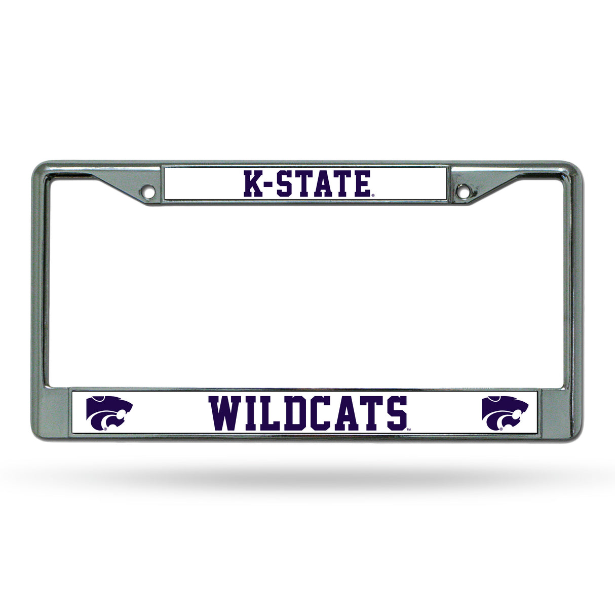 NCAA Kansas State Wildcats - KSU Chrome License Plate Frame Fan Gear NCAA Kansas State Wildcats