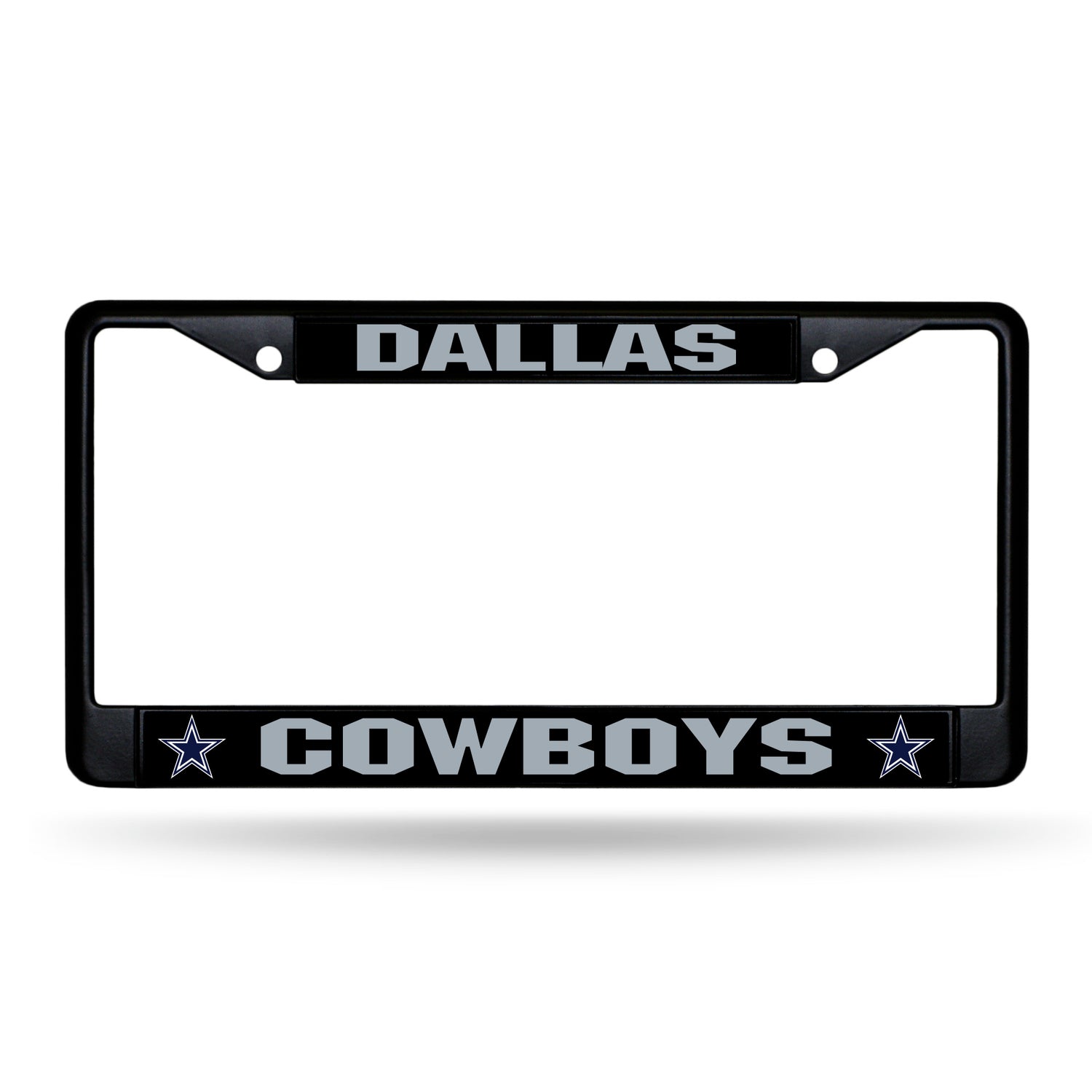 NFL Dallas Cowboys Black Chrome License Plate Frame Fan Gear NFL Dallas Cowboys