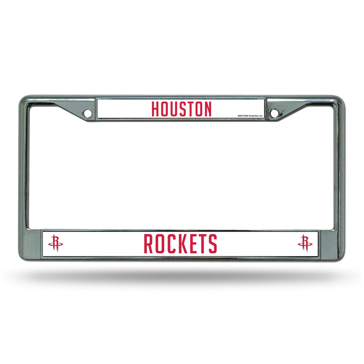 NBA Houston Rockets Chrome License Plate Frame Fan Gear NBA Houston Rockets