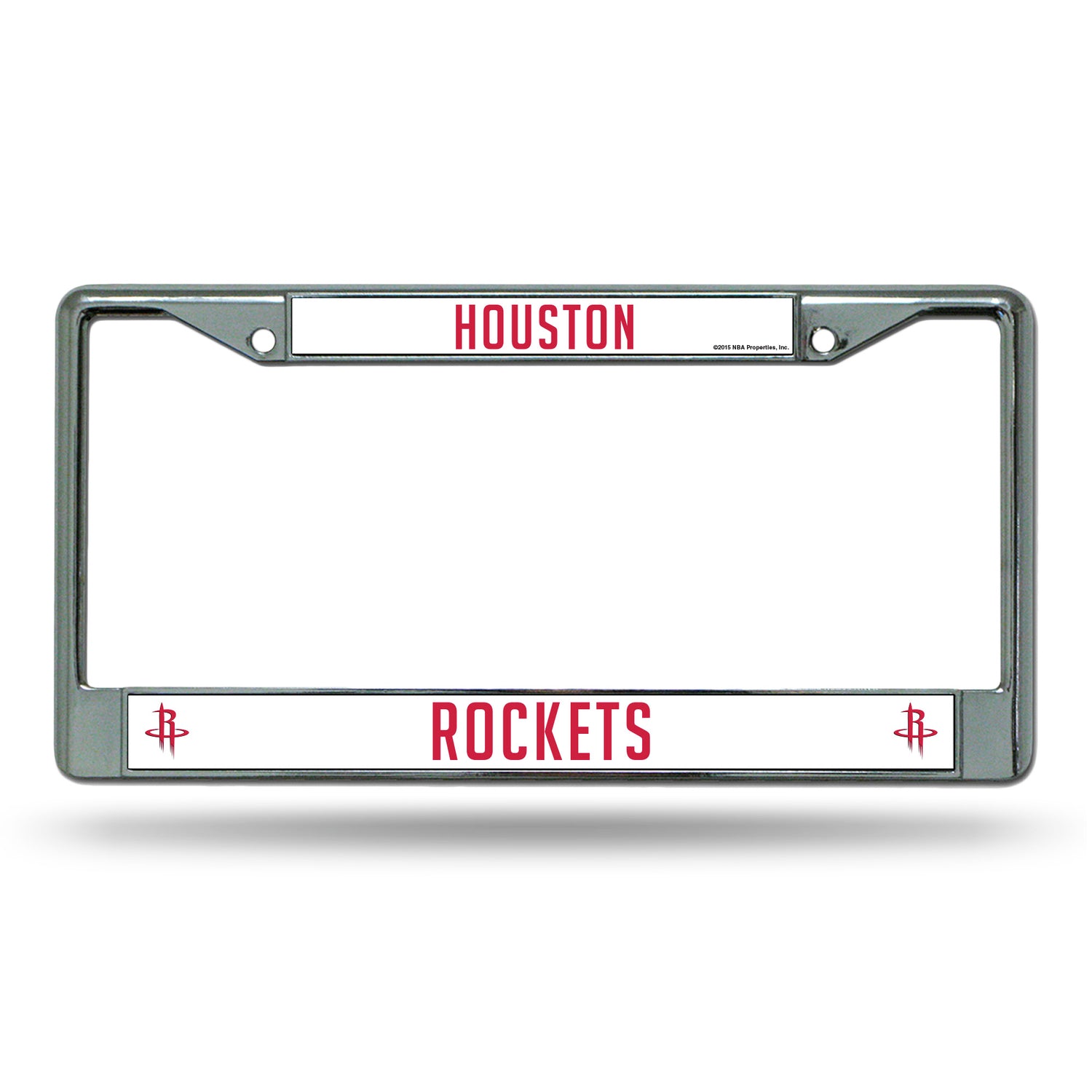 NBA Houston Rockets Chrome License Plate Frame Fan Gear NBA Houston Rockets