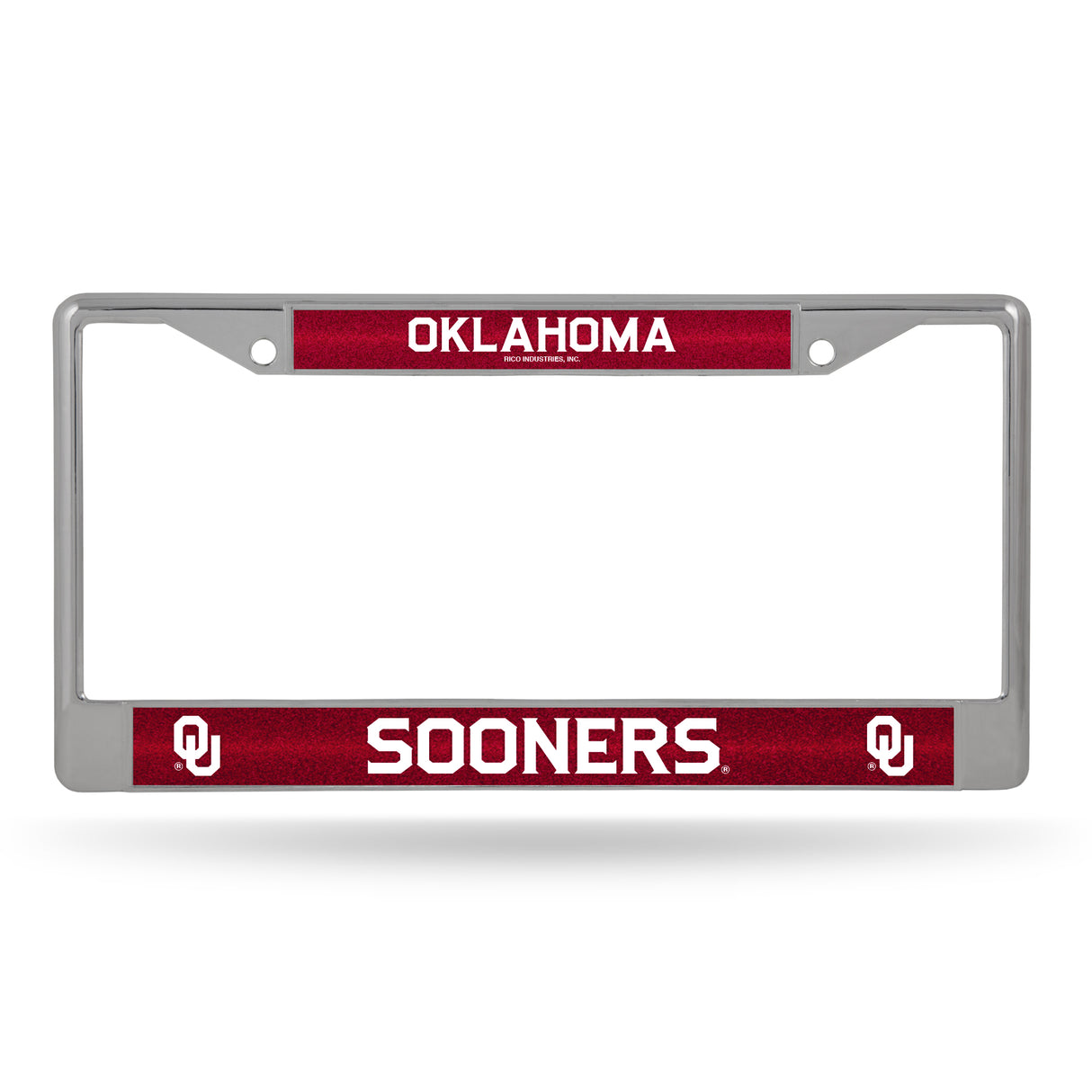 NCAA Oklahoma Sooners Chrome Glitter License Plate Frame Fan Gear NCAA Oklahoma Sooners