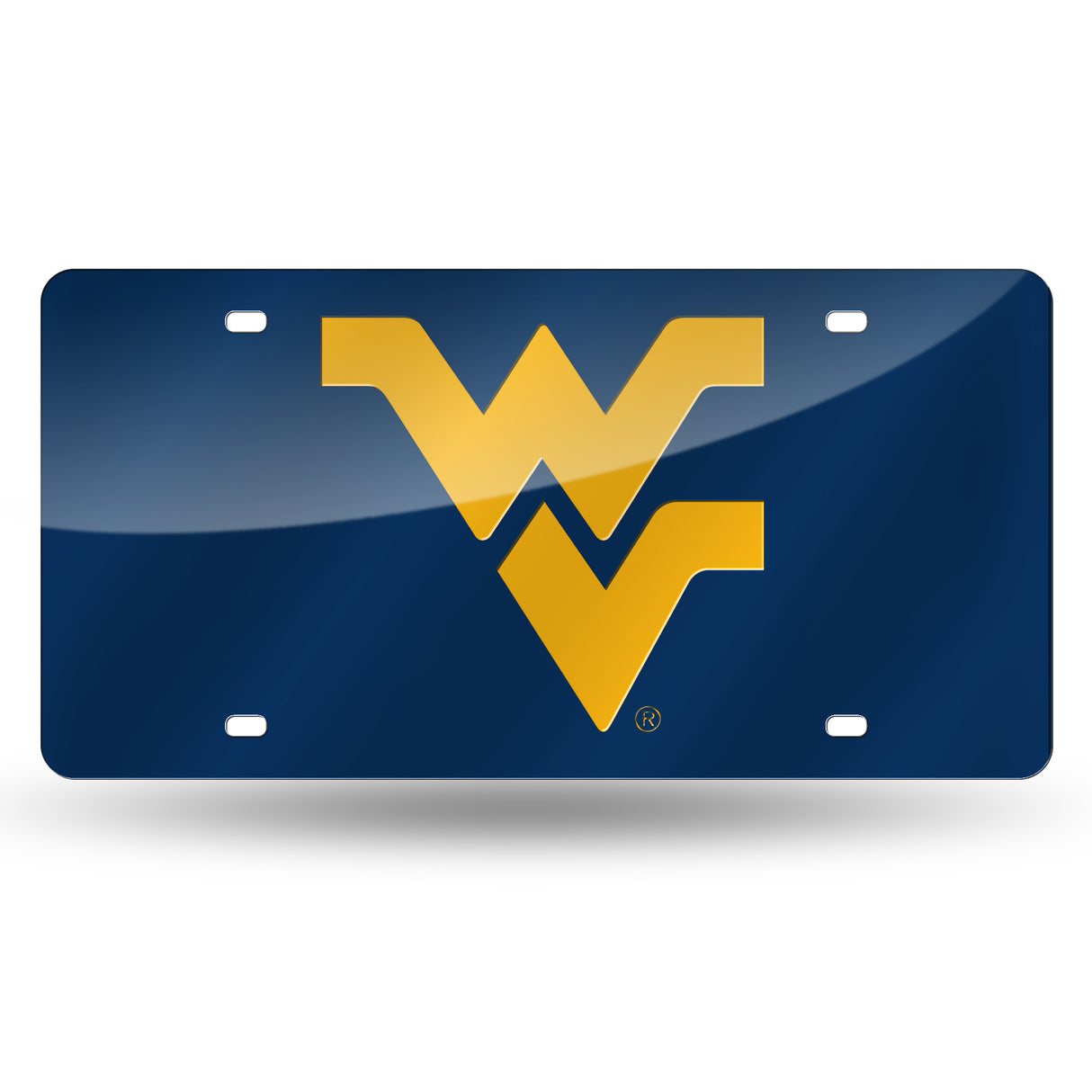 NCAA West Virginia Mountaineers Laser Cut Automobile Tag Fan Gear NCAA West Virginia Mountaineers
