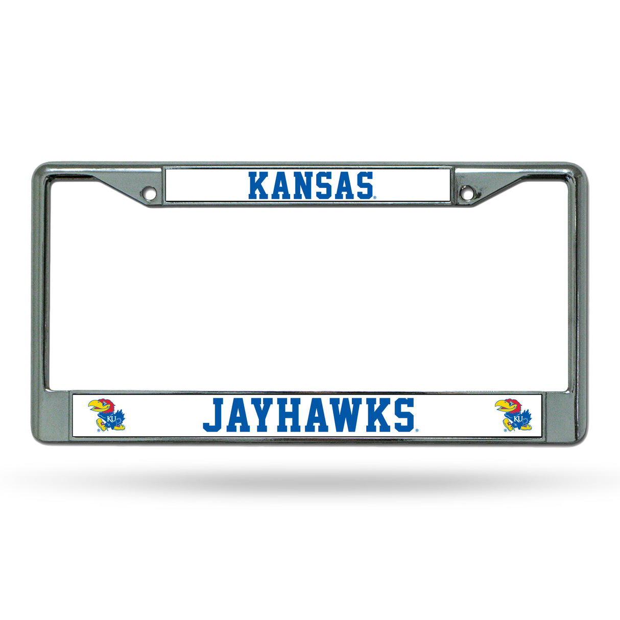 NCAA Kansas Jayhawks Chrome License Plate Frame Fan Gear NCAA Kansas Jayhawks