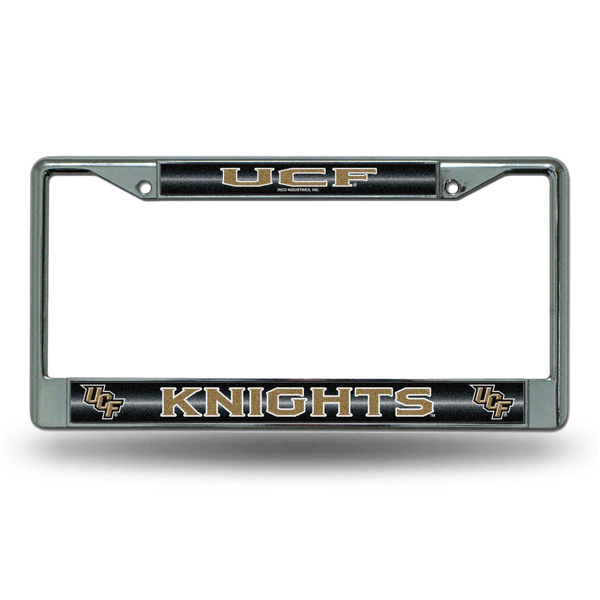 NCAA Central Florida Knights - UCF Chrome Glitter License Plate Frame Fan Gear NCAA Central Florida Knights