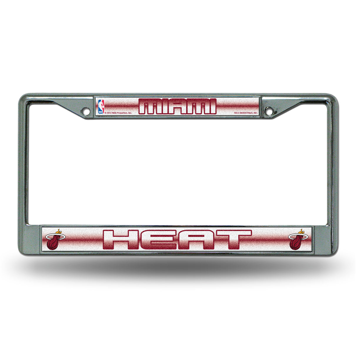 NBA Miami Heat Chrome Glitter License Plate Frame Fan Gear NBA Miami Heat