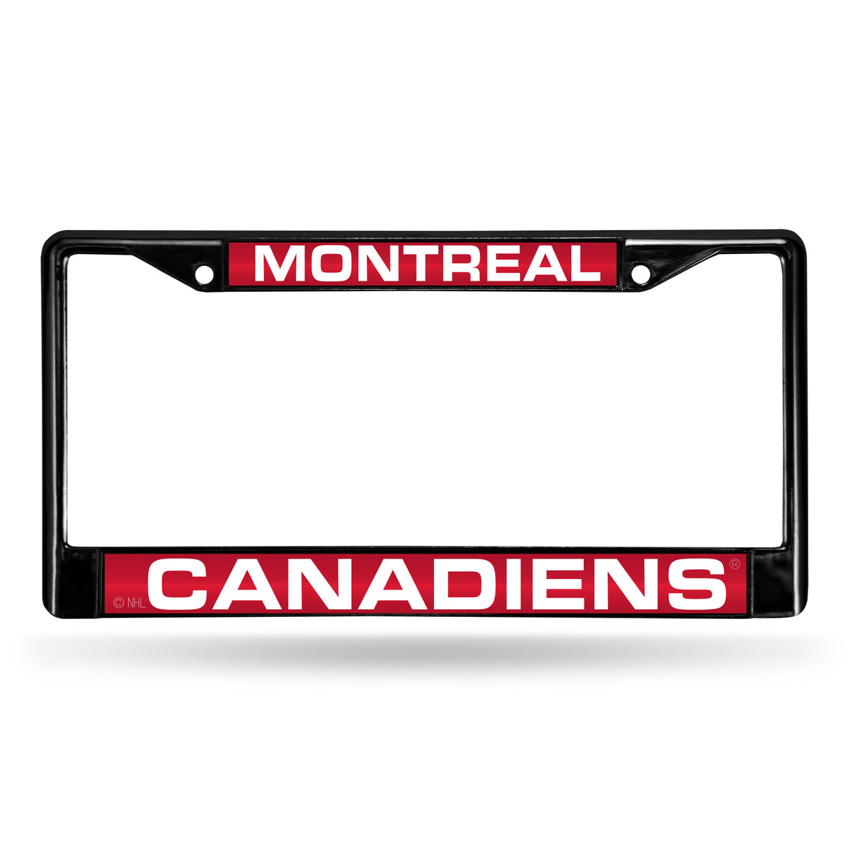 NHL Montreal Canadiens Laser License Frame Black Fan Gear NHL Montreal Canadiens