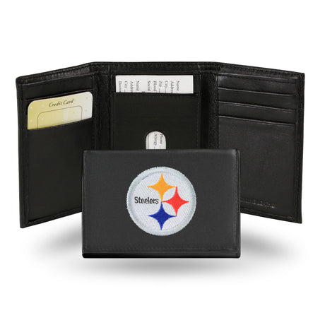NFL Pittsburgh Steelers Tri-Fold Wallet Fan Gear NFL Pittsburgh Steelers