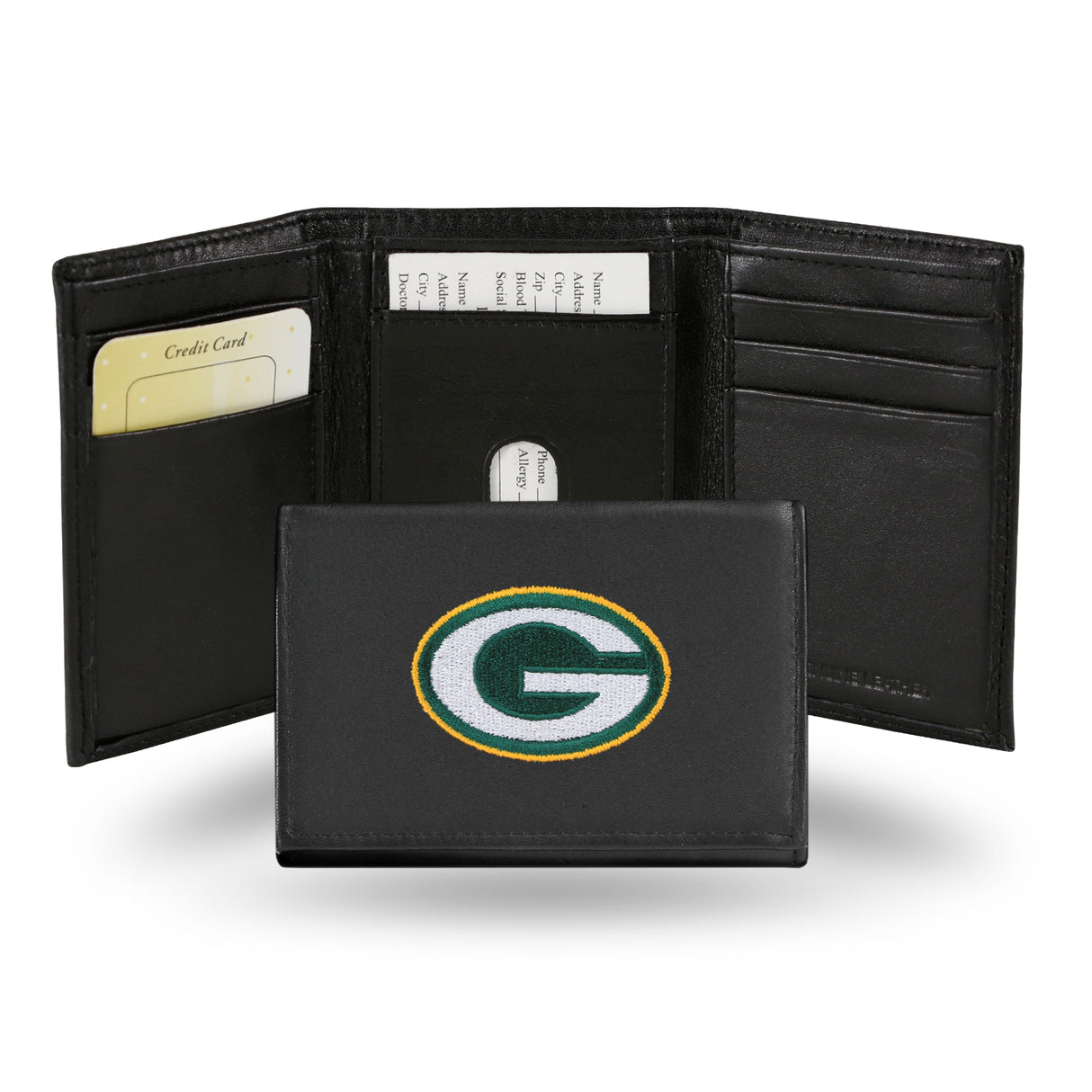NFL Green Bay Packers Tri-Fold Wallet Fan Gear NFL Green Bay Packers