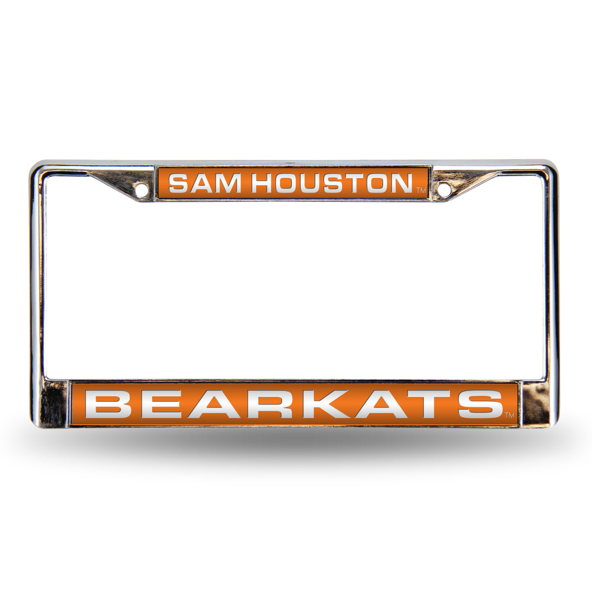 NCAA Sam Houston State Bearkats Laser Cut Chrome License Plate Frame Fan Gear NCAA Sam Houston State Bearkats