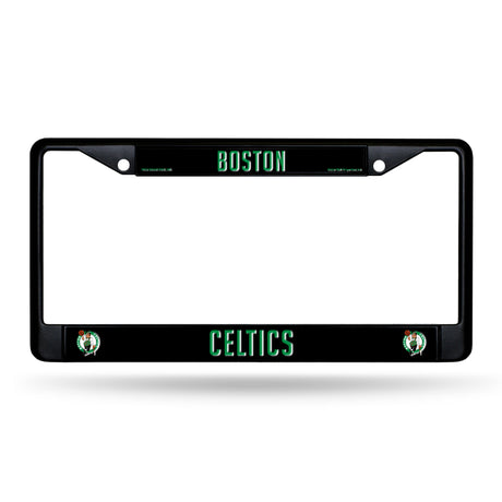 NBA Boston Celtics Black Chrome License Plate Frame Fan Gear NBA Boston Celtics
