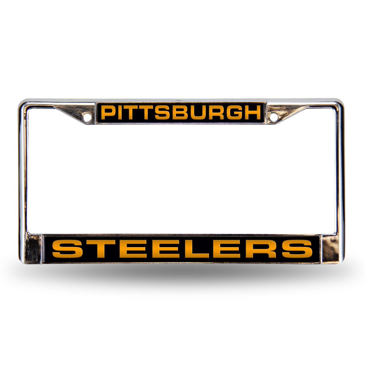 NFL Pittsburgh Steelers Laser Cut Chrome License Plate Frame Fan Gear NFL Pittsburgh Steelers