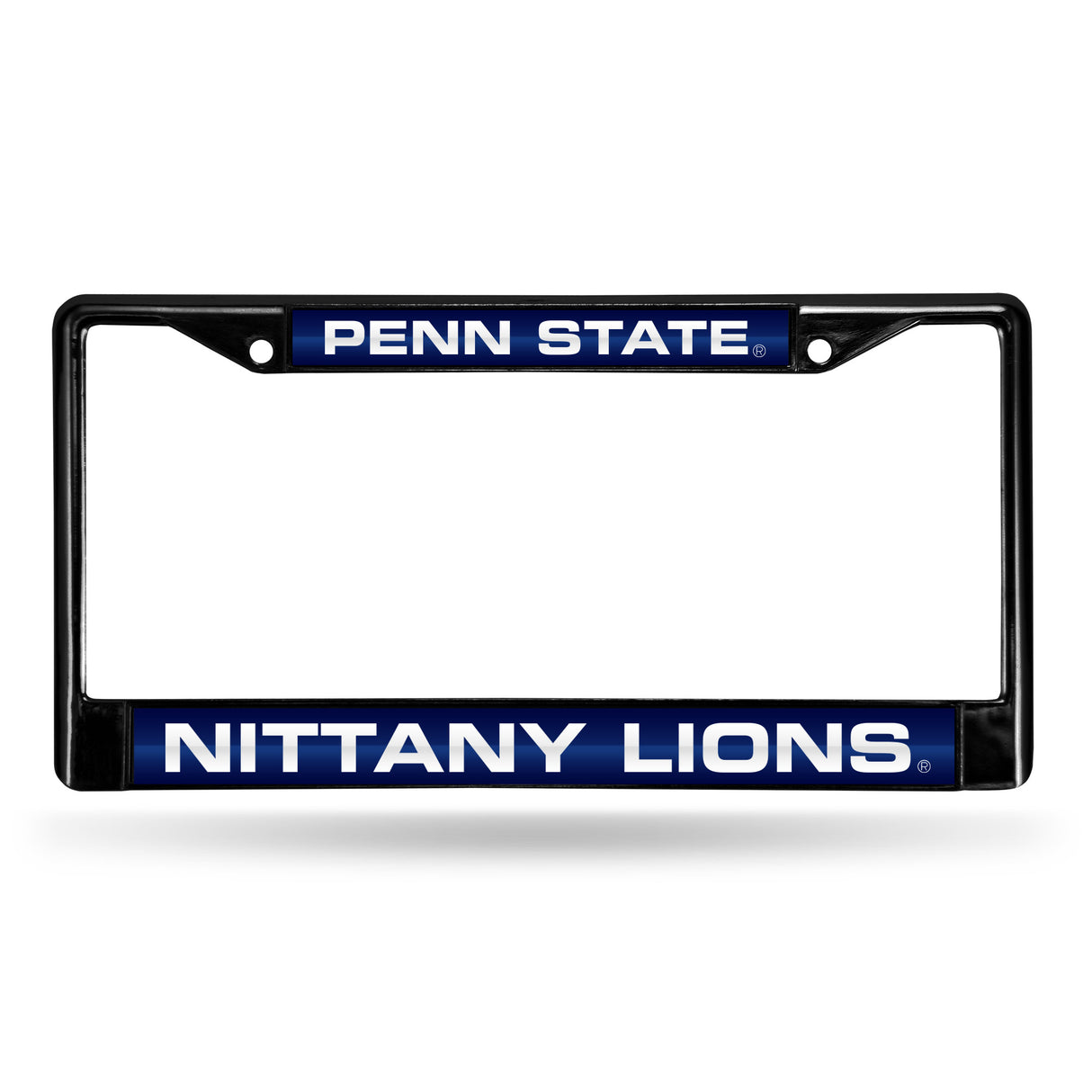 NCAA Penn State Nittany Lions - PSU Laser Cut Black Chrome License Plate Frame Fan Gear NCAA Penn State Nittany Lions