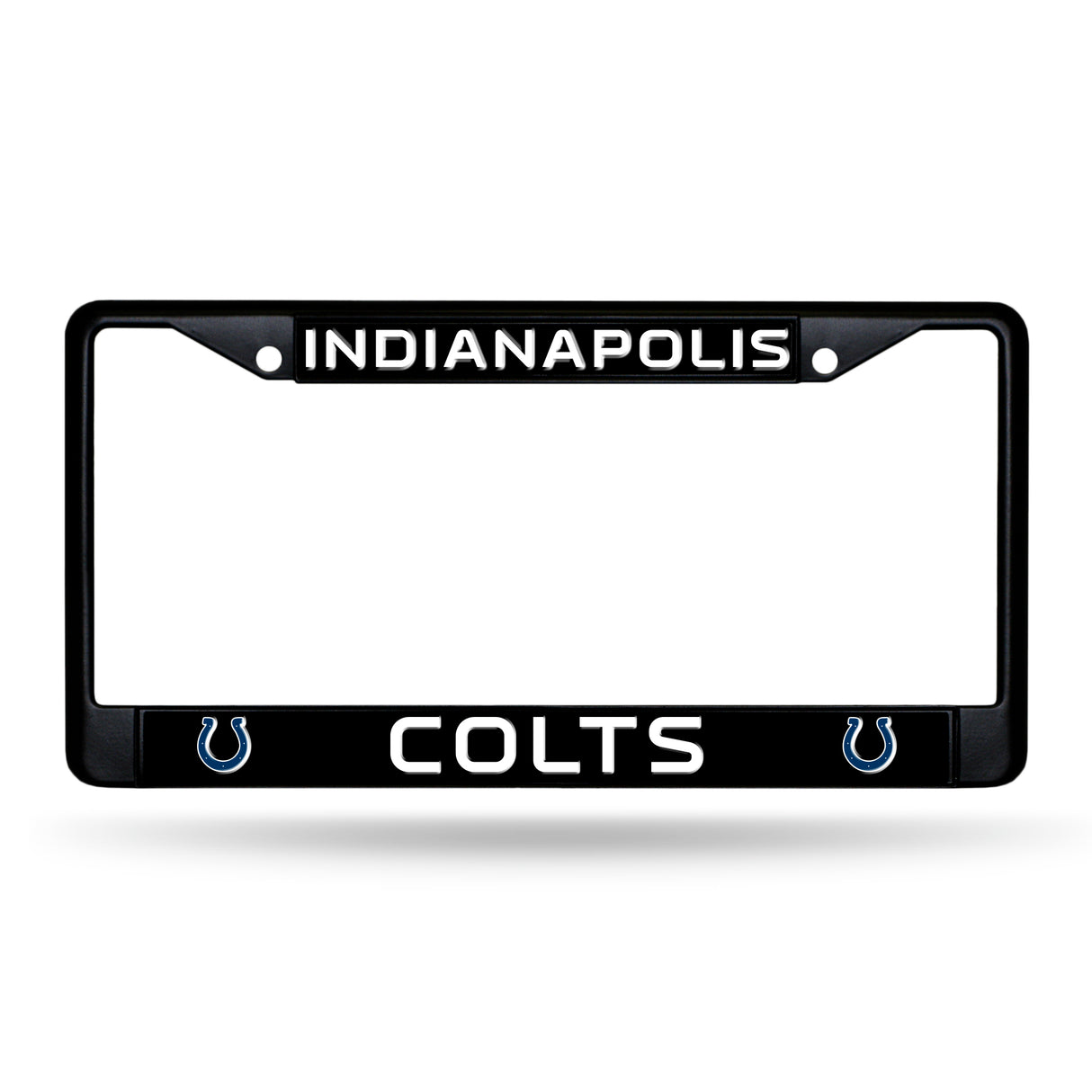 NFL Indianapolis Colts Black Chrome License Plate Frame Fan Gear NFL Indianapolis Colts