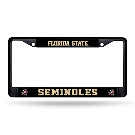 NCAA Florida State Seminoles Black Chrome License Plate Frame Fan Gear NCAA Florida State Seminoles