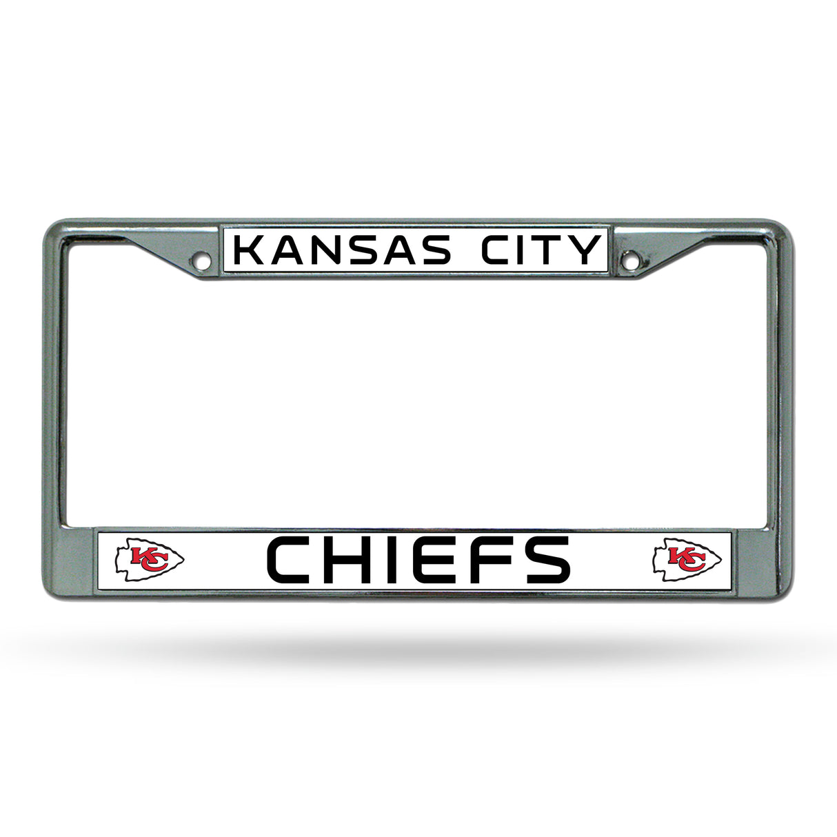 NFL Kansas City Chiefs Chrome License Plate Frame Fan Gear NFL Kansas City Chiefs