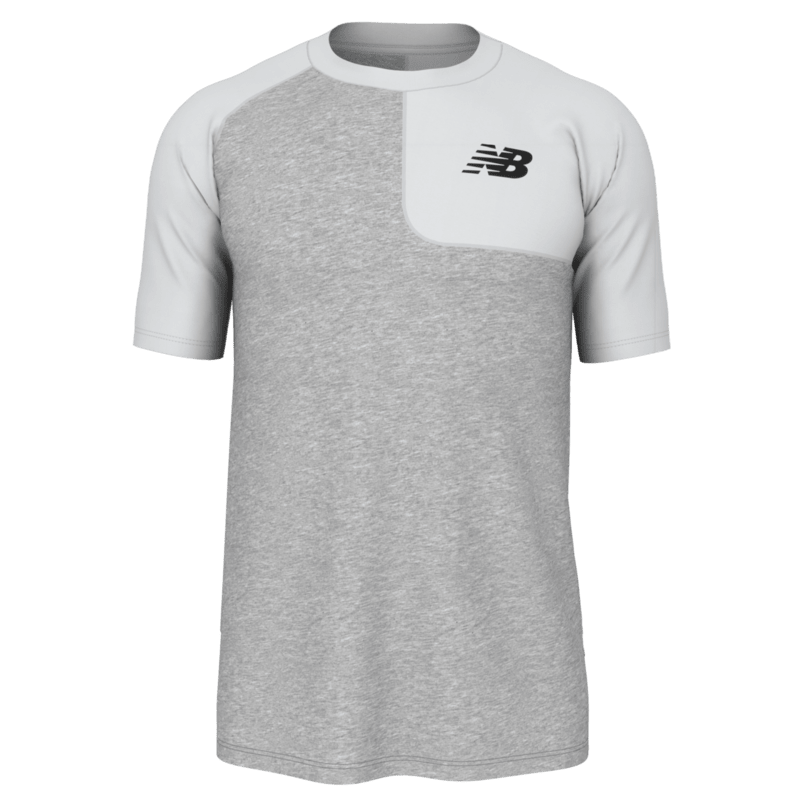 New Balance Men's SS Asym Baseball Top Left Baseball Jerseys Adult