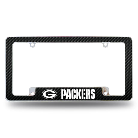 NFL Green Bay Packers All Over Chrome License Plate Frame Fan Gear NFL Green Bay Packers
