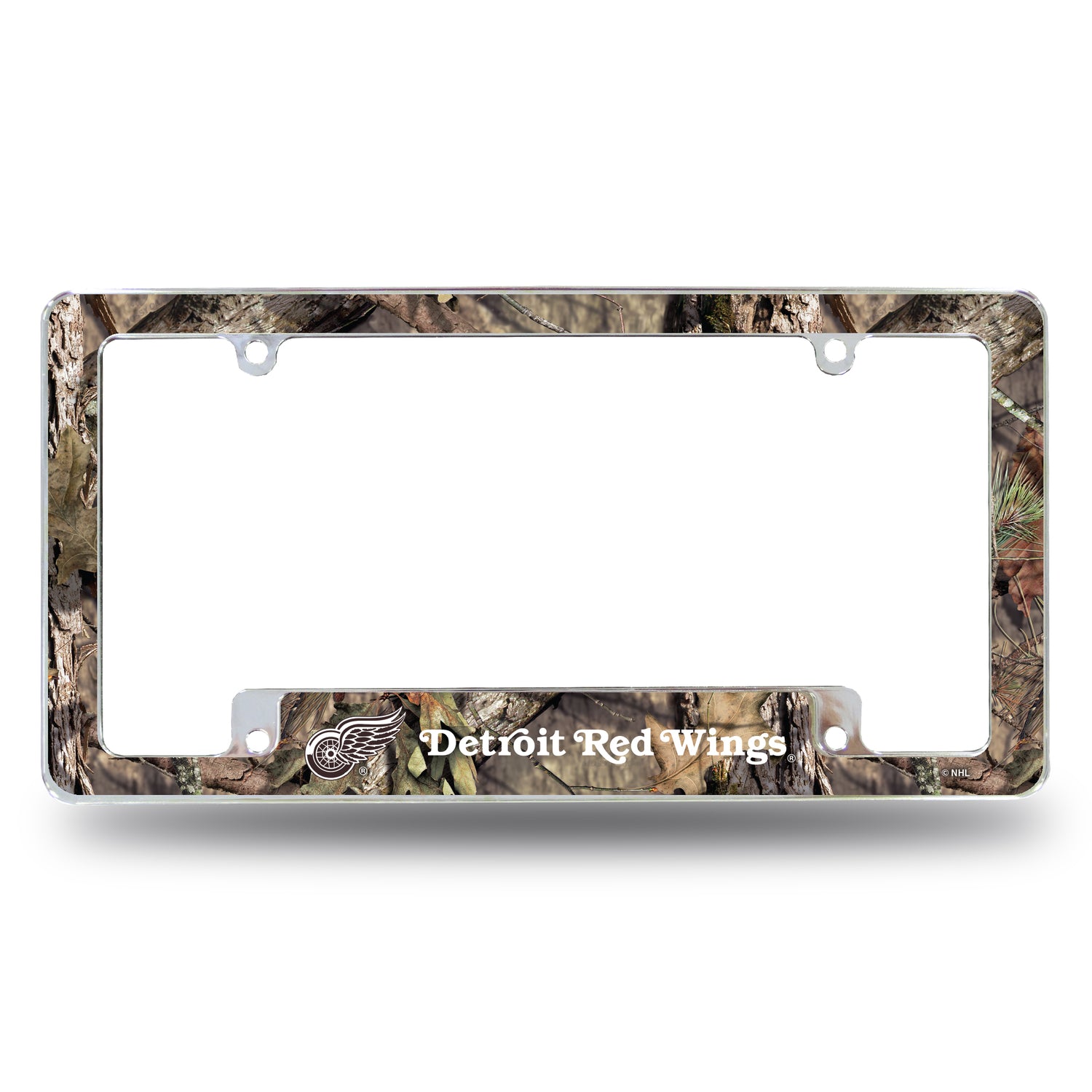NHL Detroit Red Wings All Over Chrome License Plate Frame Fan Gear NHL Detroit Red Wings