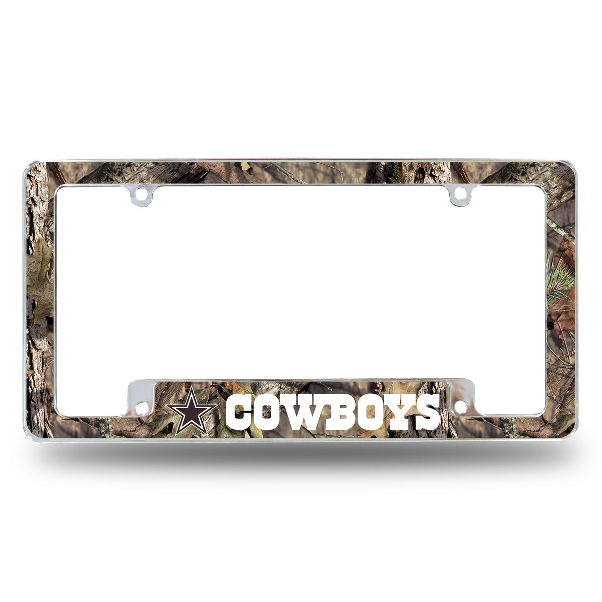 NFL Dallas Cowboys All Over Chrome License Plate Frame Fan Gear NFL Dallas Cowboys