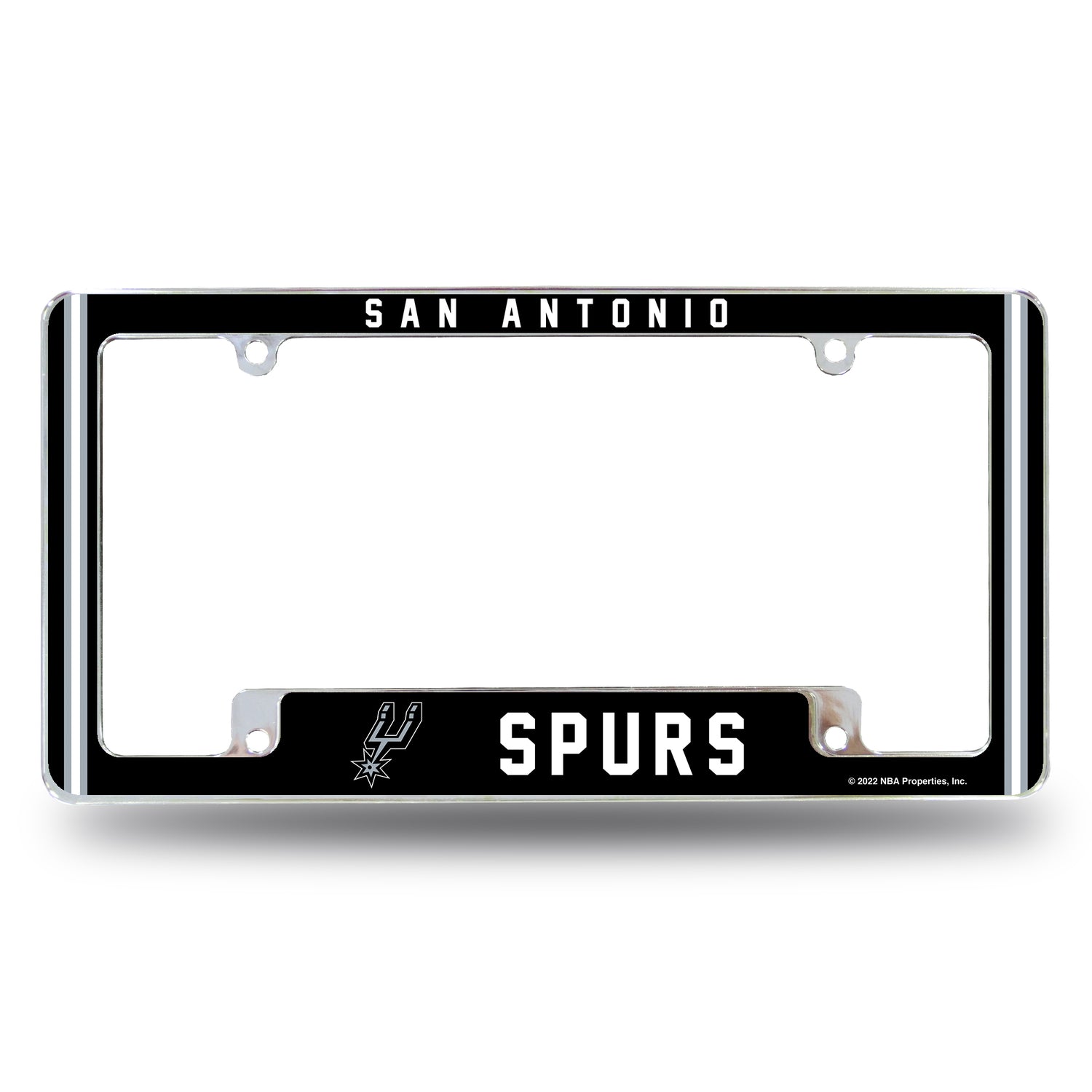 NBA San Antonio Spurs All Over Chrome Frame Fan Gear NBA San Antonio Spurs