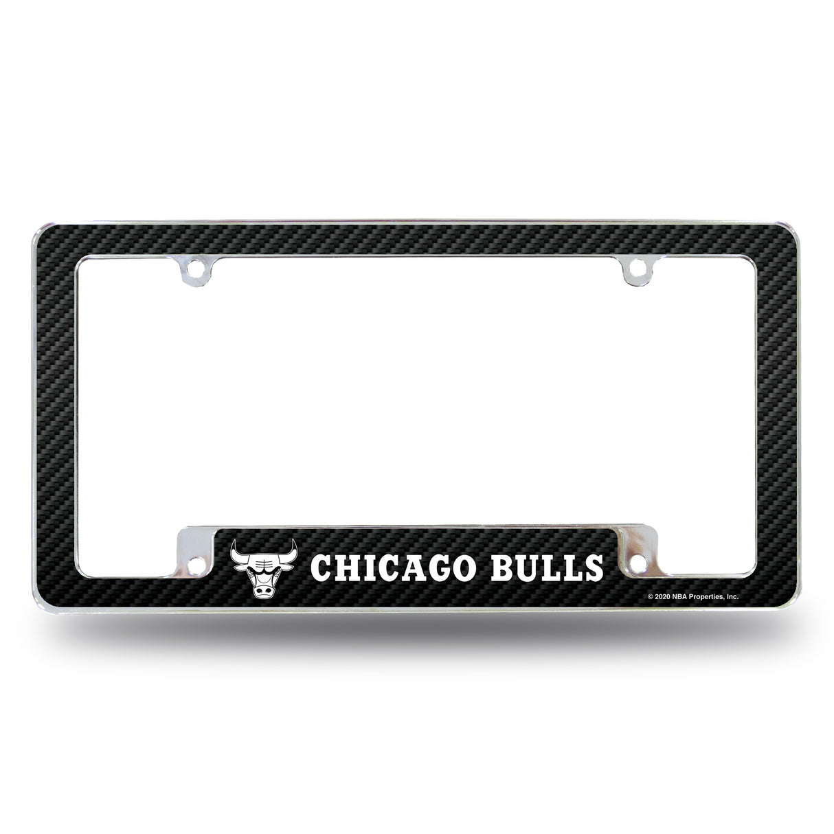 NBA Chicago Bulls All Over Chrome License Plate Frame Fan Gear NBA Chicago Bulls
