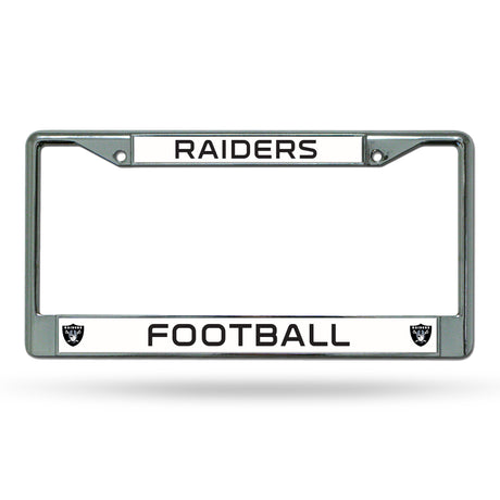 NFL Las Vegas Raiders Chrome License Plate Frame Fan Gear NFL Las Vegas Raiders
