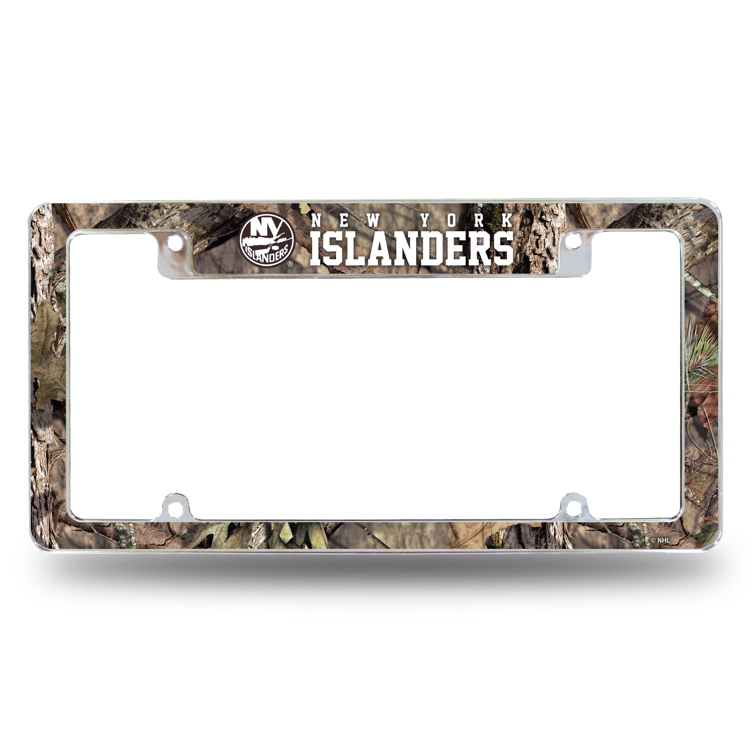NHL New York Islanders All Over Chrome Frame Fan Gear NHL New York Islanders