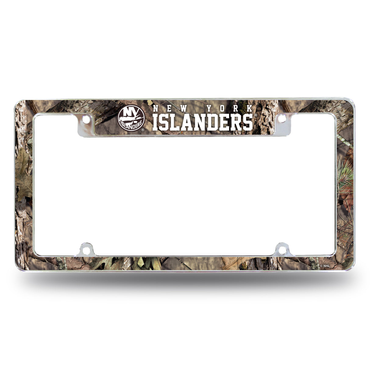 NHL New York Islanders All Over Chrome License Plate Frame Fan Gear NHL New York Islanders