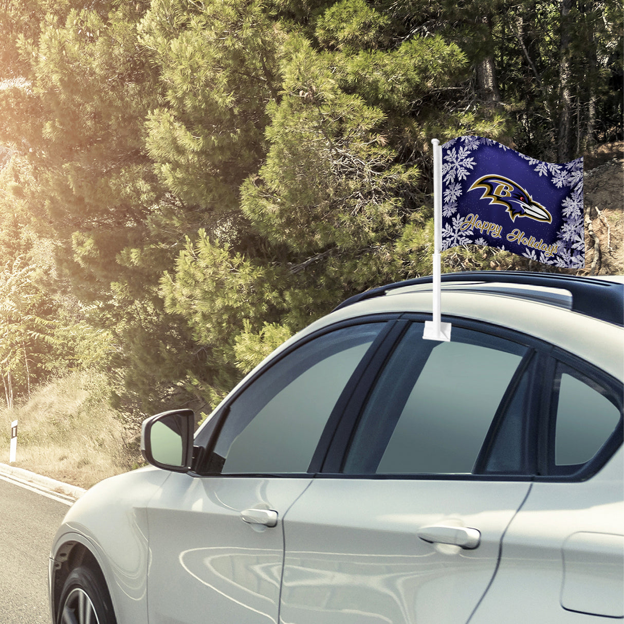 NFL Baltimore Ravens Car Flag Fan Gear NFL Baltimore Ravens