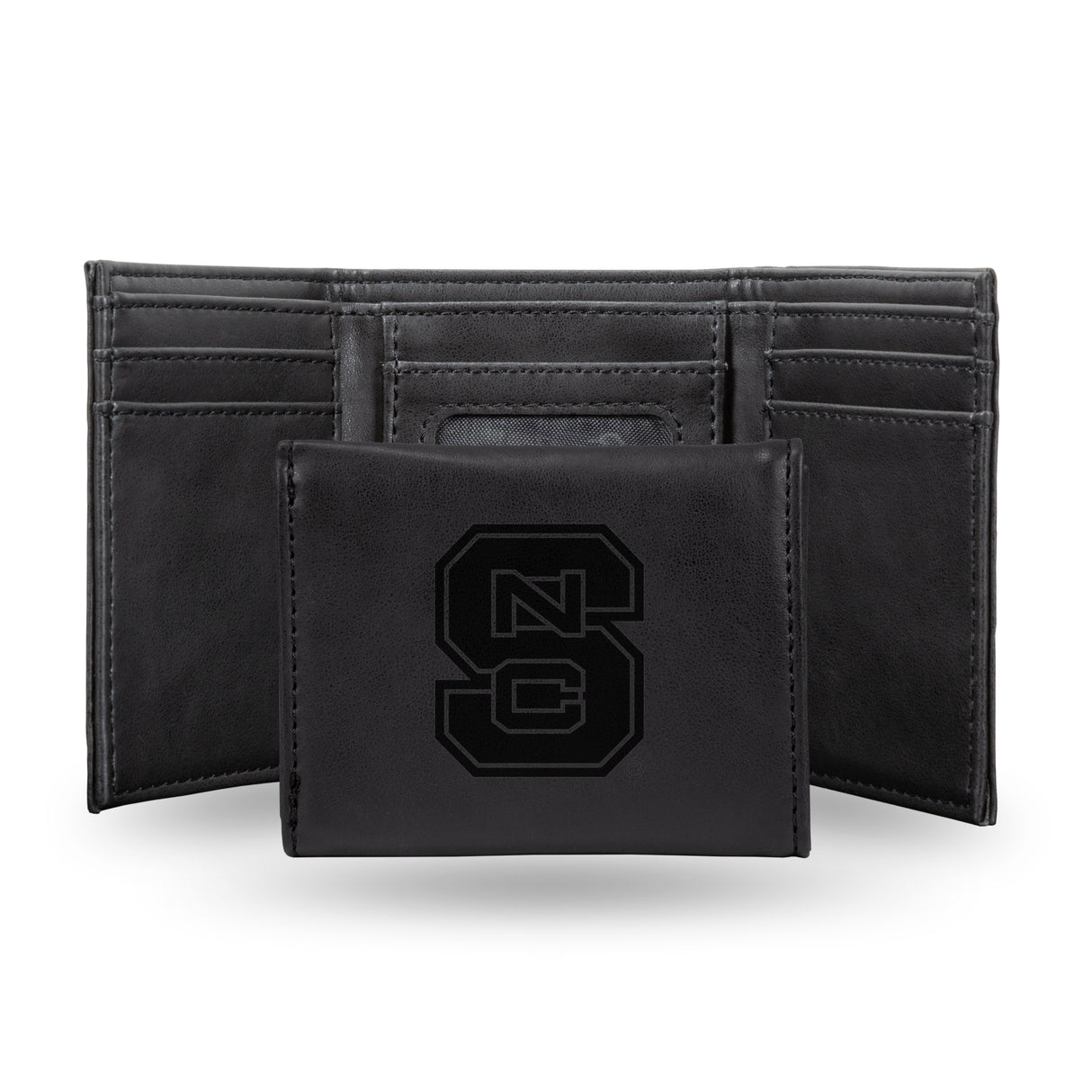 NCAA North Carolina State Wolfpack Laser Engraved Tri-Fold Wallet Fan Gear NCAA North Carolina State Wolfpack