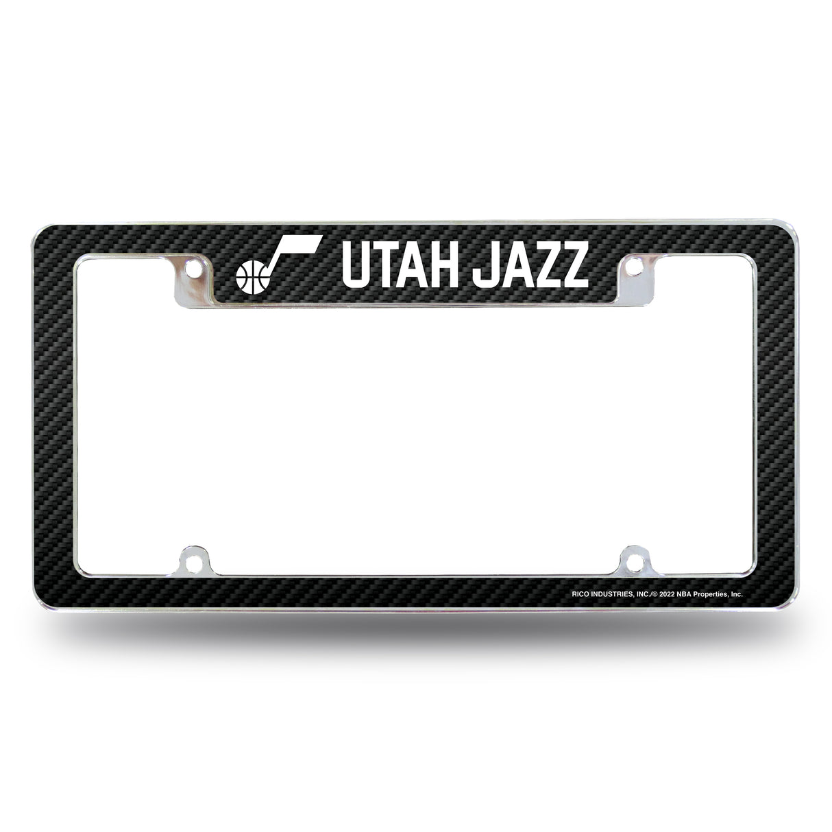 NBA Utah Jazz All Over Chrome License Plate Frame Fan Gear NBA Utah Jazz