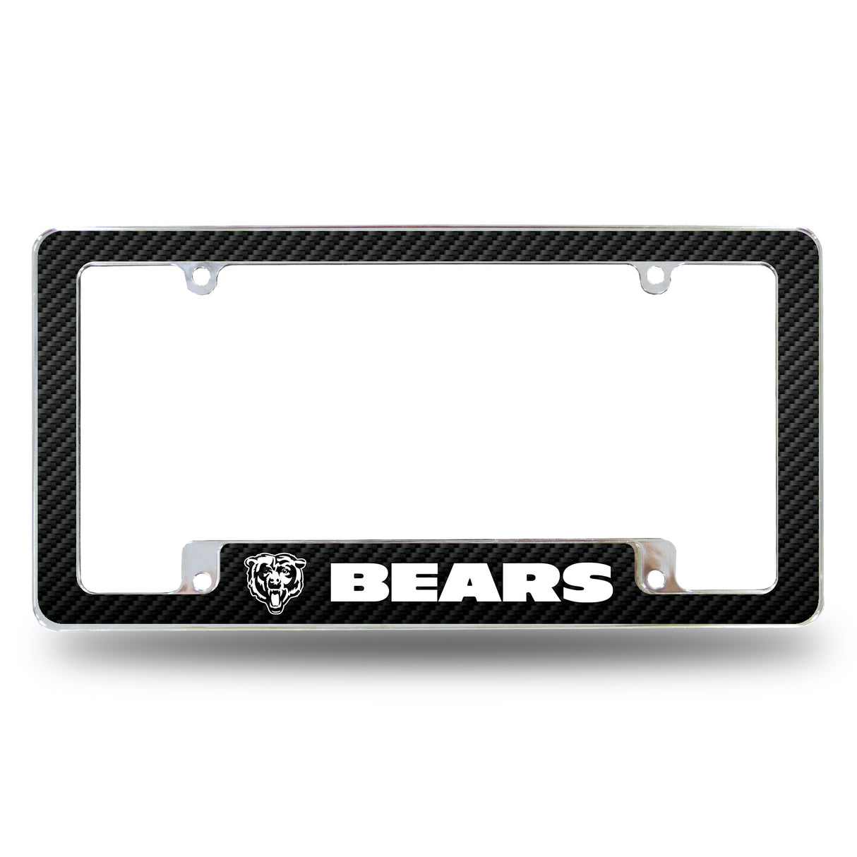 NFL Chicago Bears All Over Chrome License Plate Frame Fan Gear NFL Chicago Bears