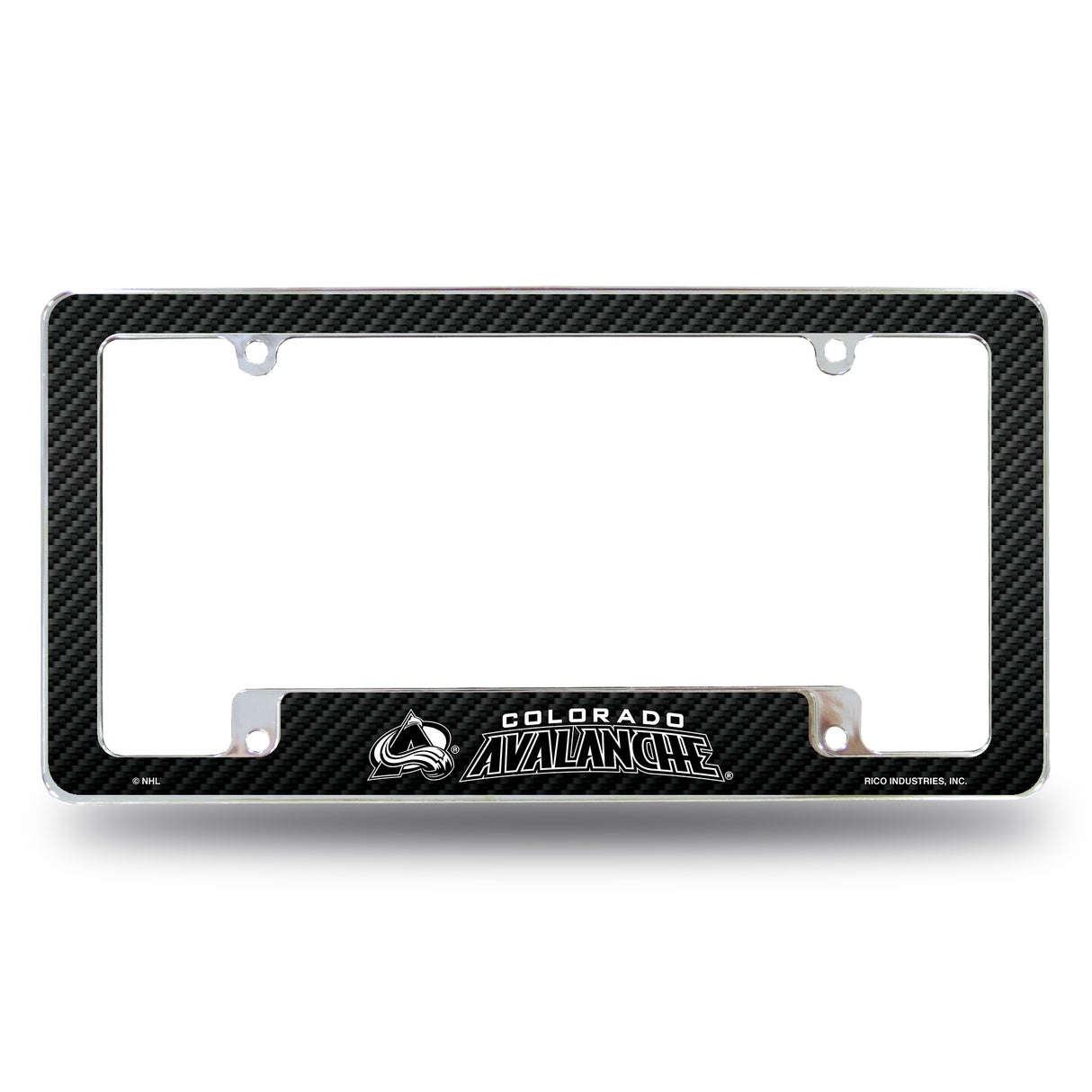 NHL Colorado Avalanche All Over Chrome License Plate Frame Fan Gear NHL Colorado Avalanche