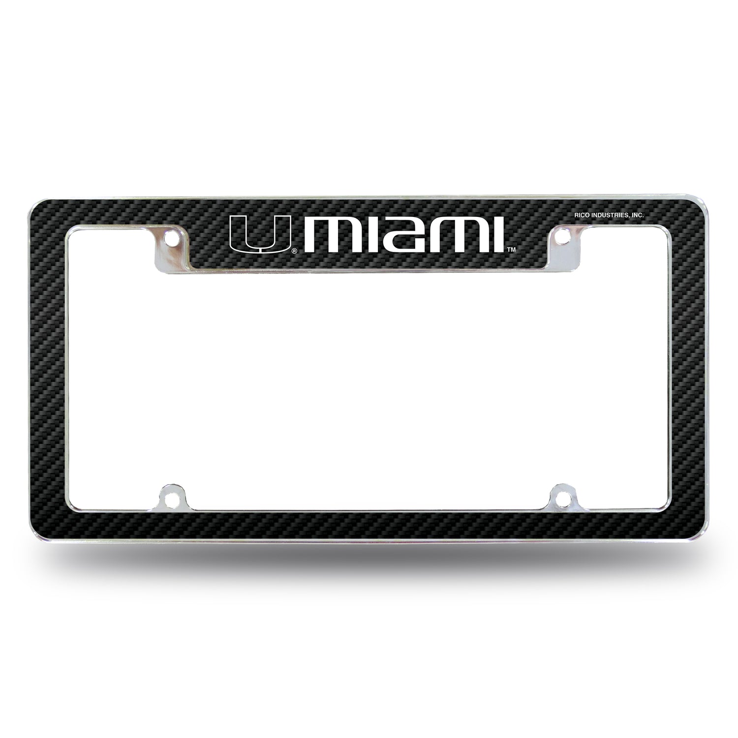 NCAA Miami Hurricanes - The U All Over Chrome Frame Fan Gear NCAA Miami Hurricanes