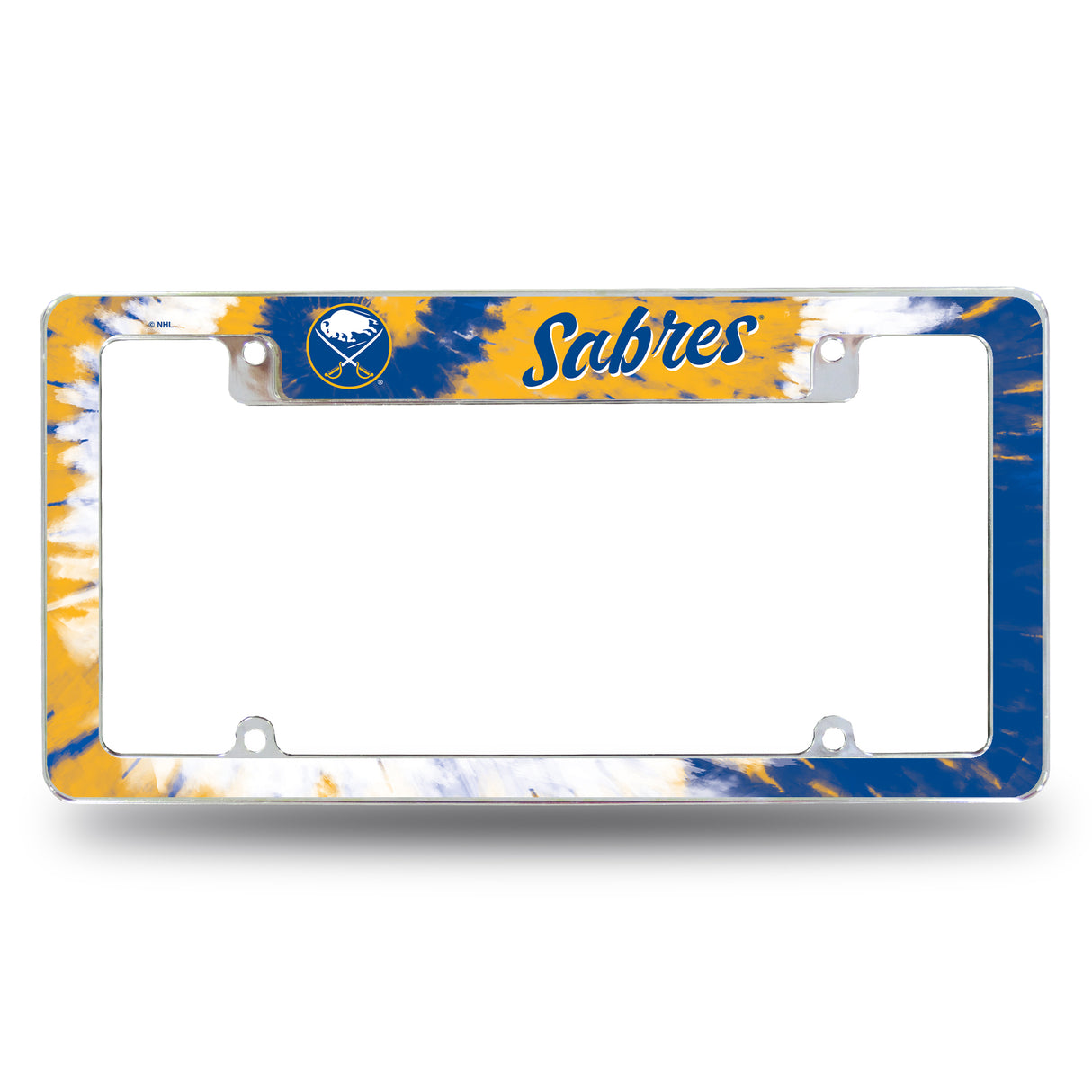 NHL Buffalo Sabres All Over Chrome License Plate Frame Fan Gear NHL Buffalo Sabres