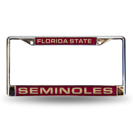 NCAA Florida State Seminoles Laser Cut Chrome License Plate Frame Fan Gear NCAA Florida State Seminoles