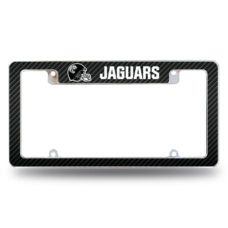 NFL Jacksonville Jaguars All Over Chrome License Plate Frame Fan Gear NFL Jacksonville Jaguars