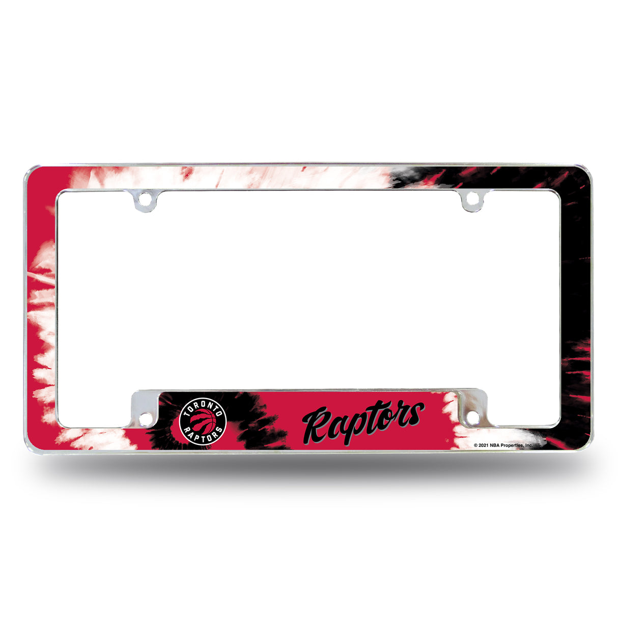 NBA Toronto Raptors All Over Chrome License Plate Frame Fan Gear NBA Toronto Raptors