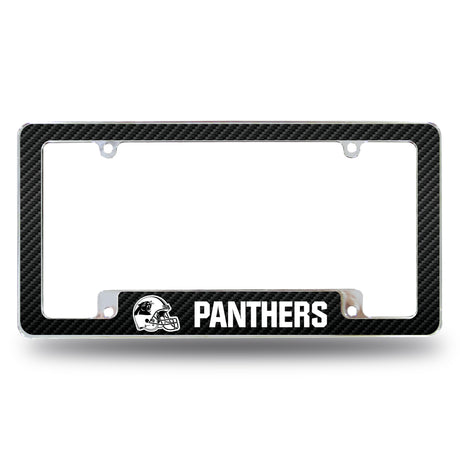 NFL Carolina Panthers All Over Chrome License Plate Frame Fan Gear NFL Carolina Panthers