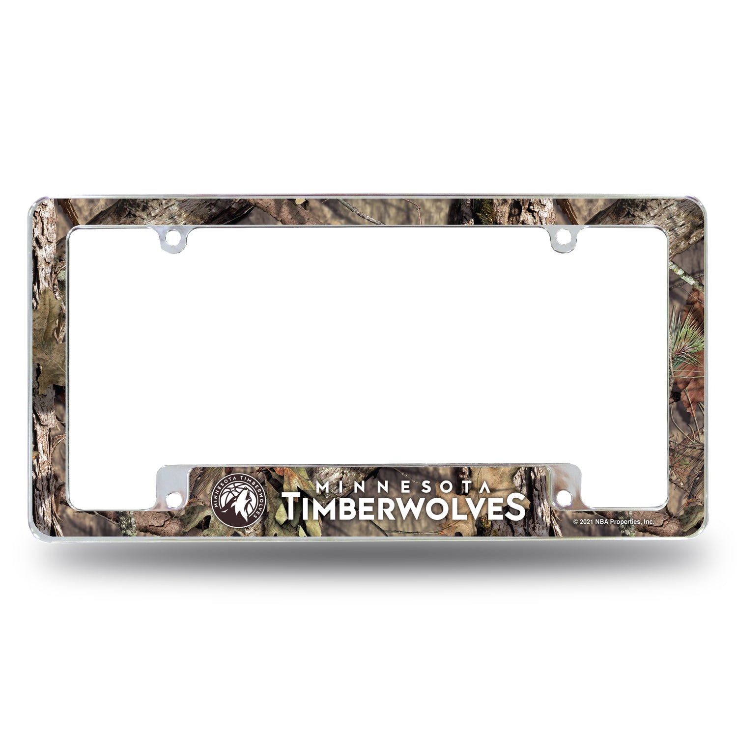 NBA Minnesota Timberwolves All Over Chrome License Plate Frame Fan Gear NBA Minnesota Timberwolves
