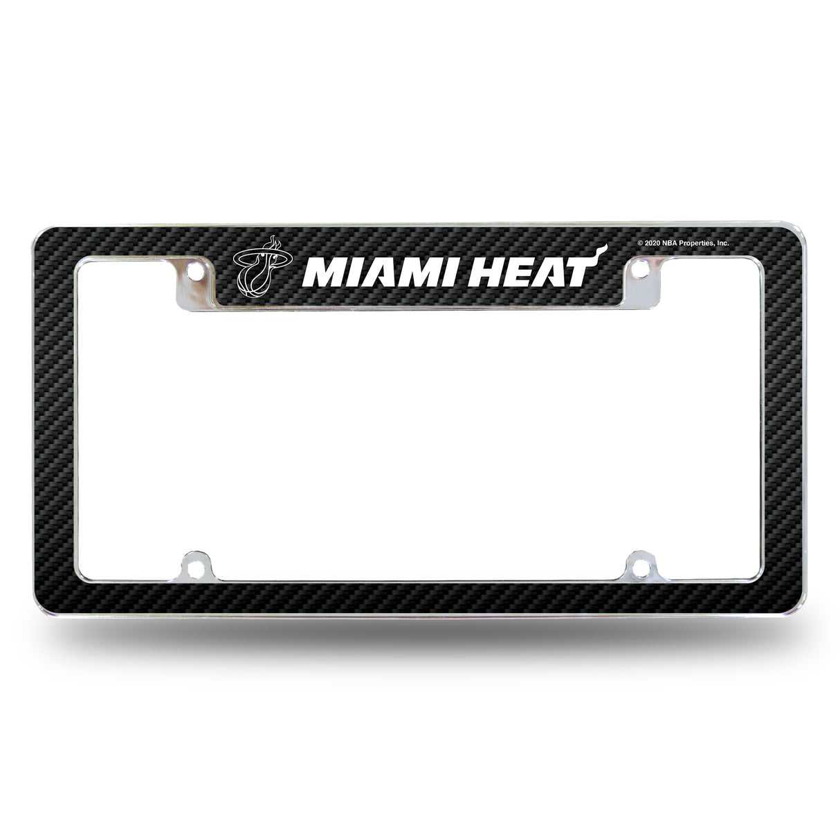NBA Miami Heat All Over Chrome License Plate Frame Fan Gear NBA Miami Heat