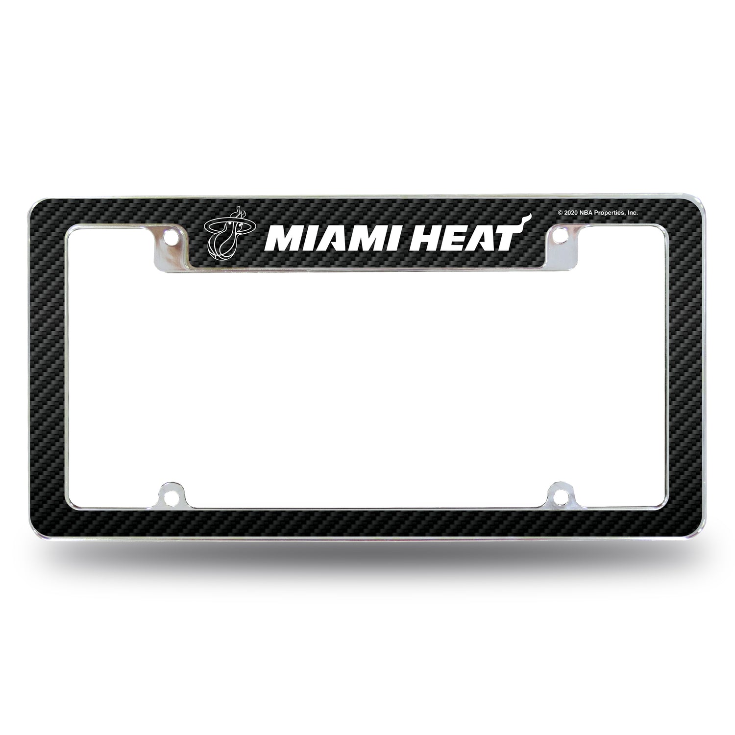 NBA Miami Heat All Over Chrome License Plate Frame Fan Gear NBA Miami Heat