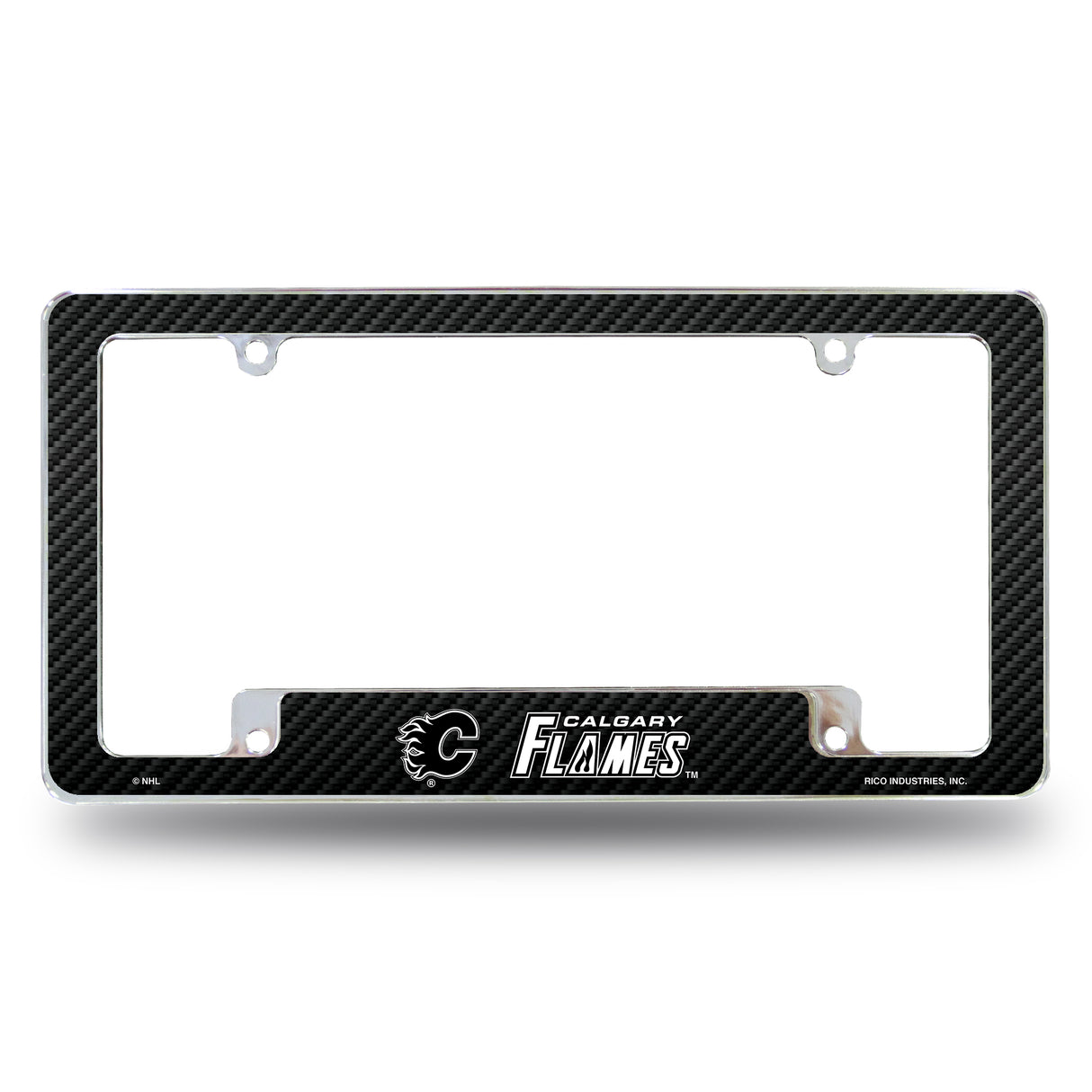 NHL Calgary Flames All Over Chrome License Plate Frame Fan Gear NHL Calgary Flames