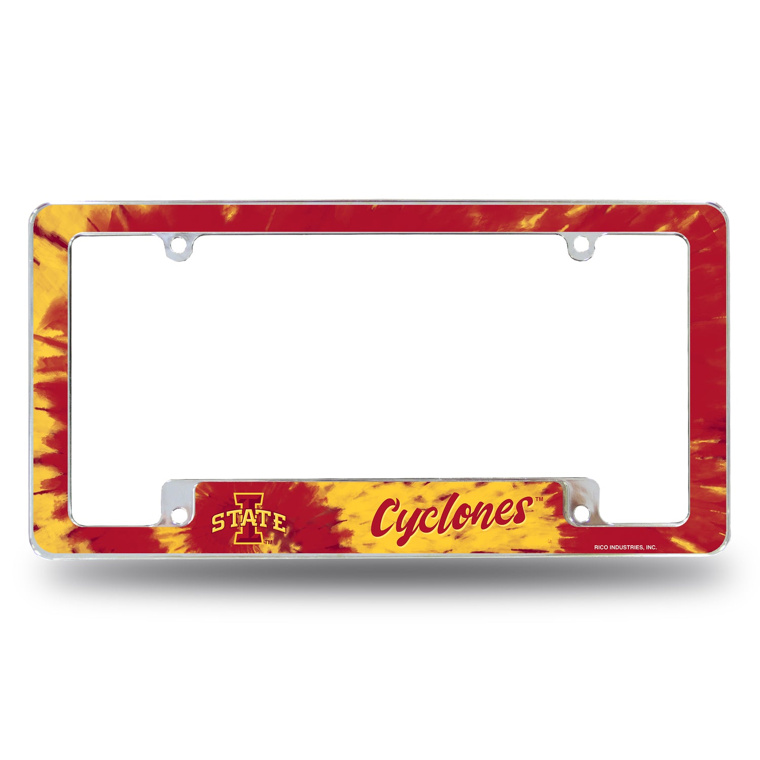 NCAA Iowa State Cyclones All Over Chrome License Plate Frame Fan Gear NCAA Iowa State Cyclones