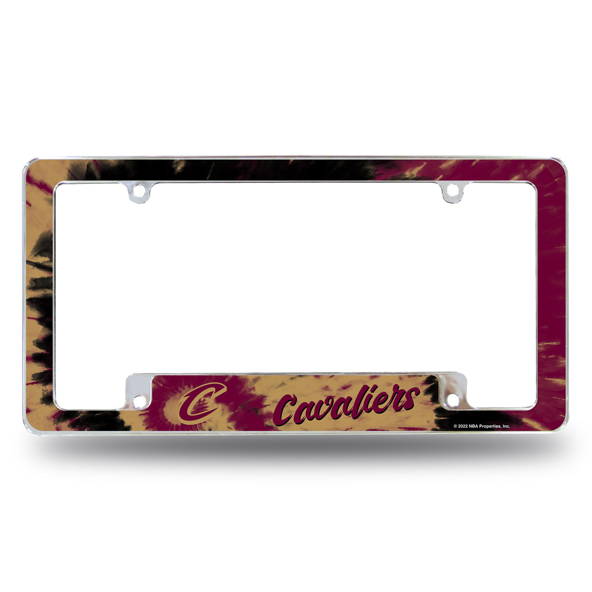 NBA Cleveland Cavaliers All Over Chrome License Plate Frame Fan Gear NBA Cleveland Cavaliers